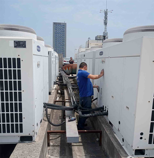 太湖中央空调制热和不制冷系统维修方法